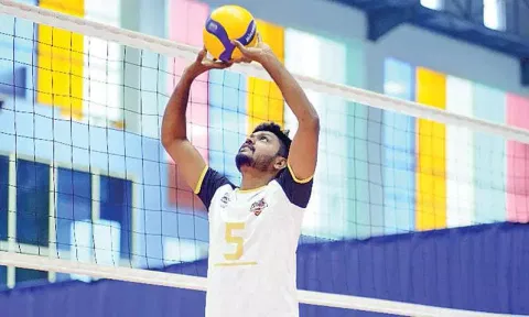 Muthusamy Appavu in training ahead of the first match