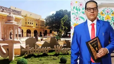 Wax statue of Baba Saheb Ambedkar