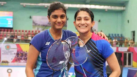 Ace double shuttlers Tanisha Crasto and Ashwini Ponnappa 