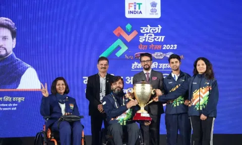 Over 1,400 para-athletes from 32 states & Union Territories participated in the Khelo India Para Games.