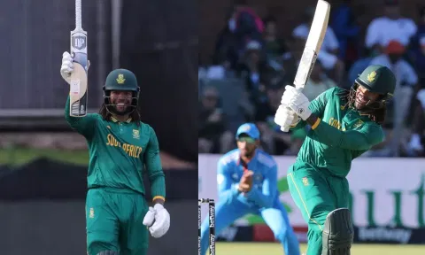 Tony de Zorzi during the second ODI match against India. (Photo credit: X/@ProteasMenCSA)