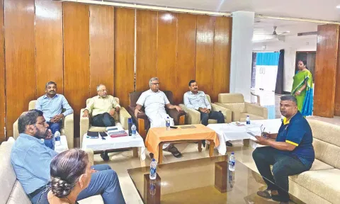 Public hearing of the Fifth Police Commission headed by retired High Court judge CT Selvam underway at Police Training College on Thursday.