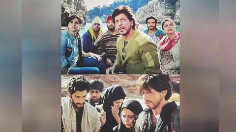 Vishnu Kaushal with Shah Rukh Khan, other Dunki cast (Instagram)