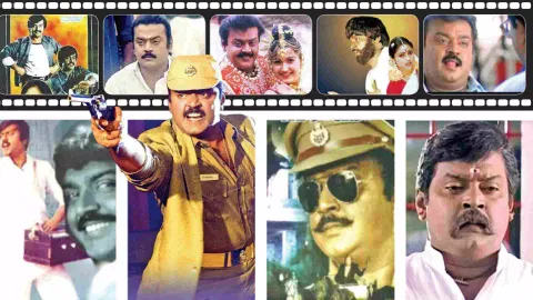 Stills from Vijayakanth's films