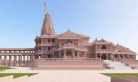 Ram Temple in Ayodhya under construction (X/@ShriRamTeerth)