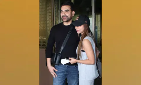 Actor Arbaaz Khan & make-up artiste Sshura Khan (IANS)