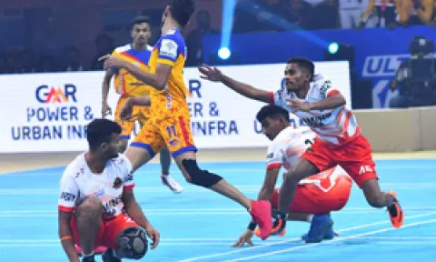 Players in action