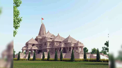 A preview of grand Ram Temple in Ayodhya. (Photo: ANI)