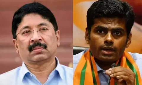  Dayanidhi Maran; State BJP president K Annamalai