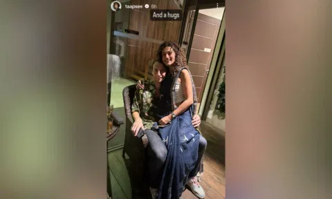 Taapsee Pannu with Mathias Boe