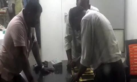 Gold seized by customs