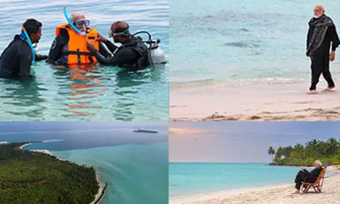 PM Narendra Modi Visits Lakshadweep (X)