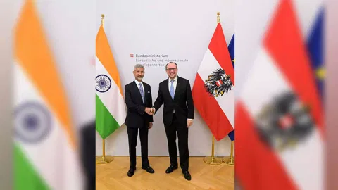 External Affairs Minister S Jaishankar, Austrian Foreign Minister Alexander Schallenberg (Image: X/@DrSJaishankar)