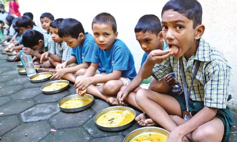 The scheme was launched for students of classes 1 to 5