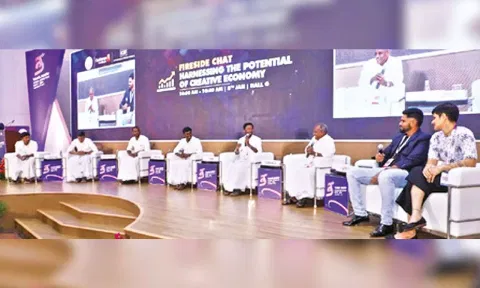 Creators of ‘Village Cooking Channel’ on YouTube sharing their insights during a discussion at GIM 2024 in Chennai on Monday