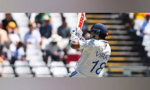 Virat Kohli in action at Cape Town (ANI)