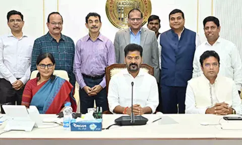 Telangana CM Revanth Reddy holds talks with Godrej Agrovet Company (ANI)
