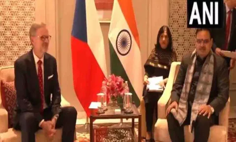 Petr Fiala and Bhajan Lal Sharma (ANI)