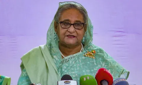  Former Bangladesh Prime Minister Sheikh Hasina (Photo: PTI)