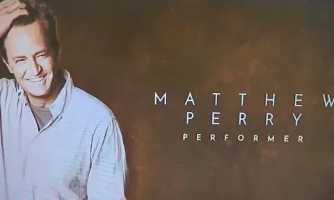 Matthew Perry was honoured with Friends theme song at the 75th Emmy Awards. (X/Neha Chande)