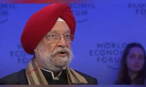 Union Minister Hardeep Singh Puri at World Economic Forum (Image: YouTube/WEF)