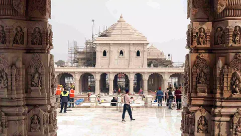 A view of Ram temple in Ayodhya (ANI)