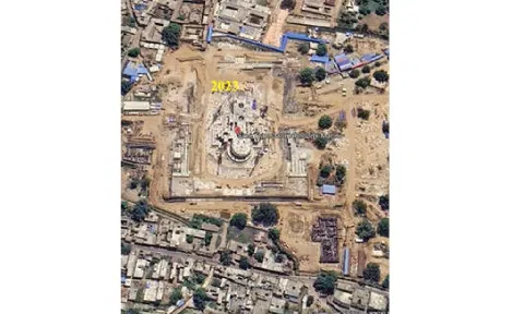 Ram Mandir built on same site as Babri Masjid