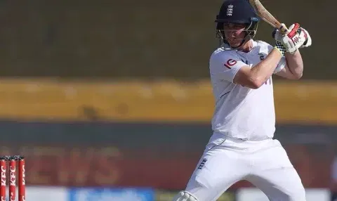 Right-handed batter Harry Brook 