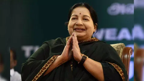 Former Tamil Nadu Chief Minister late J Jayalalithaa 