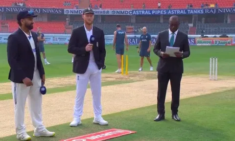 England team captain Ben Stokes and India team captain Rohit Sharma. (X/BCCI)