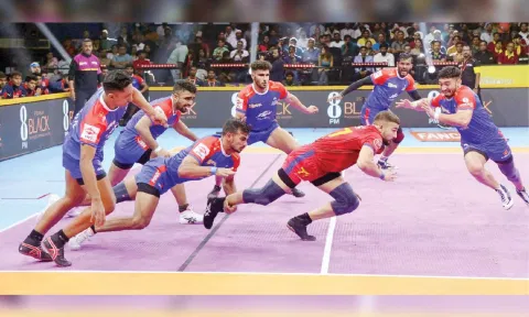 Ashu Malik raiding (ANI)