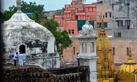 Gyanvapi mosque in Varanasi. (PTI)