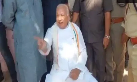 Kerala Governor Arif Mohammed Khan sitting on the wayside on a Kerala road (ANI) 