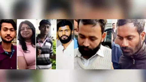 Six accused in the December 13, 2023 Parliament security breach case (Photo/IANS)