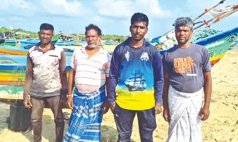 Fishermen who were attacked mid-sea