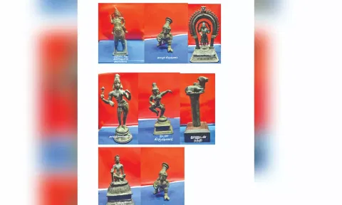 8 idols seized by the police