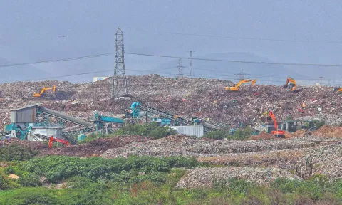 File photo of the Perungudi dump yard