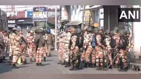 Security heightened in the violence-hit area of Haldwani, Uttarakhand. (ANI)