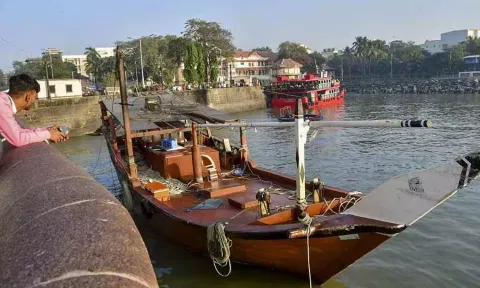 Boat was spotted by the patrolling boat 