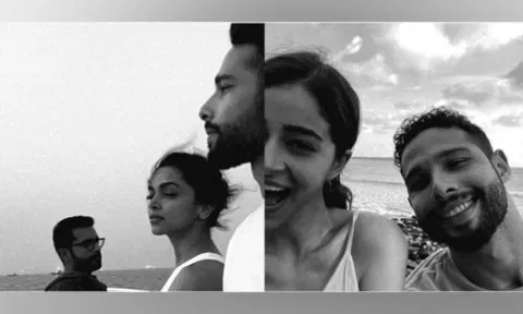 Deepika Padukone, Siddhant Chaturvedi, Ananya Panday (ANI)
