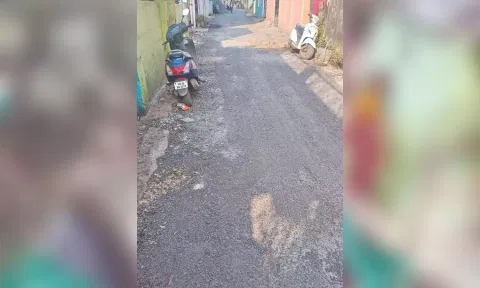 Newly laid Eswari Nagar Main road