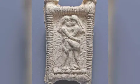 A Babylonian clay tablet 