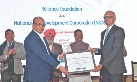 Reliance Foundation and the National Skill Development Corporation (NSDC) enter into a strategic partnership