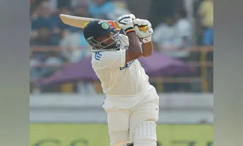 Sarfaraz Khan in action (ANI)
