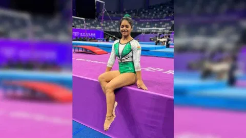  Indian gymnast Pranati Nayak (Photo/PTI)