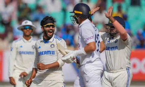 India cricket players celebrating the win. (PTI)