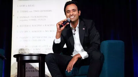 Indian-American biotech entrepreneur-turned-politician Vivek Ramaswamy 
