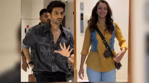 Bollywood star Kartik Aaryan and actress Triptii Dimri (Photo/IANS)