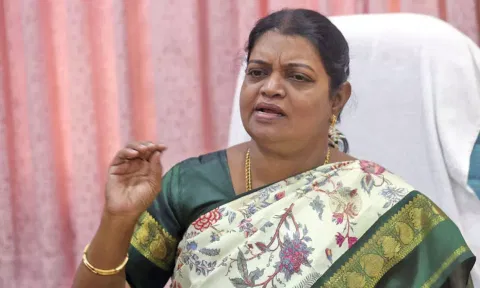 Social Welfare Minister P Geetha Jeevan (Photo: Justin George)