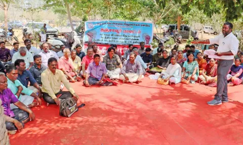 Land Surveyors Association Protest 